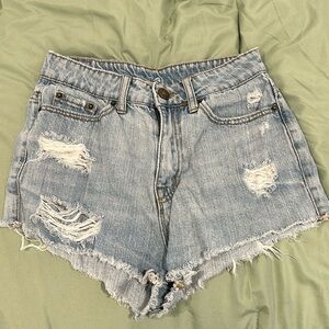 BGD distressed denim shorts